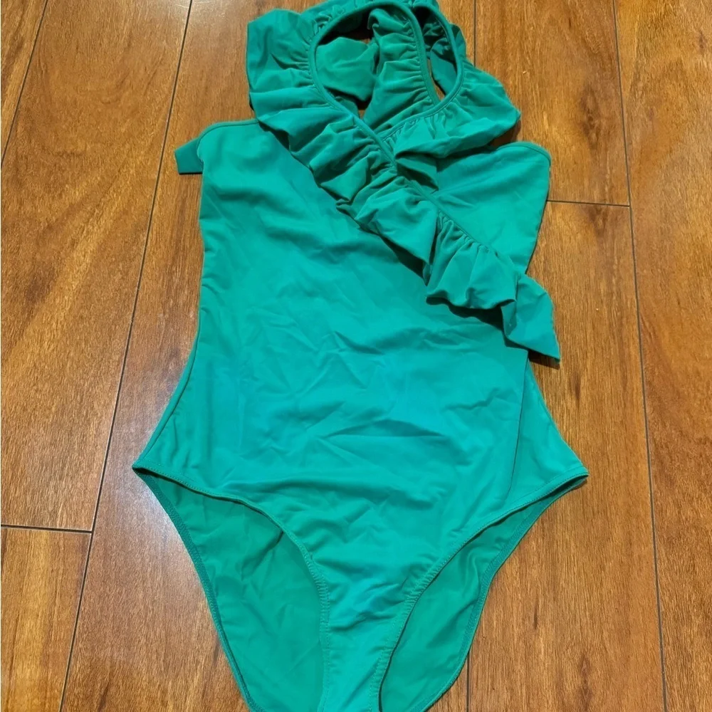 MAJE twiggy green syntheti elastane women swimming one piece